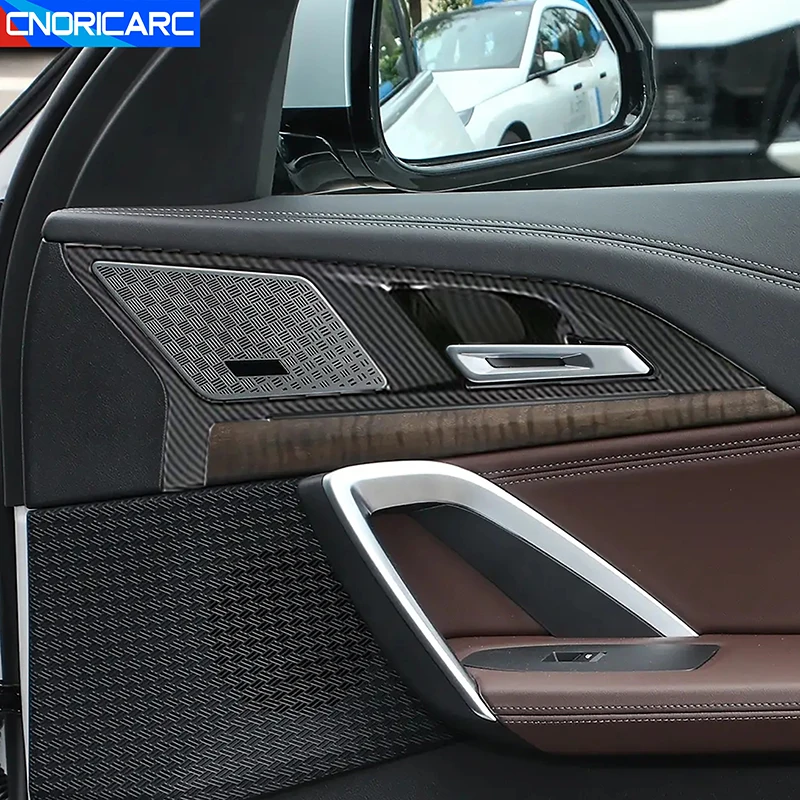 Декоративная внутренняя дверная ручка для BMW X1 F48 F49 2023 LHD из углеродного волокна