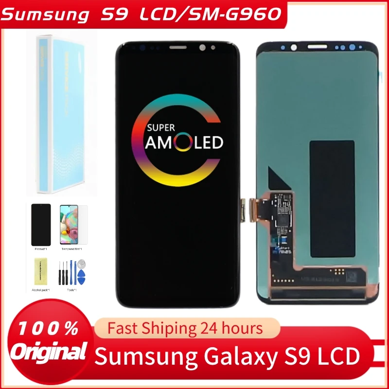 

5.8''Original Super AMOLED S9 LCD For Samsung Galaxy S9 SM-G960 G960F/DS Display Touch Screen Digitizer Assembly Repair Parts