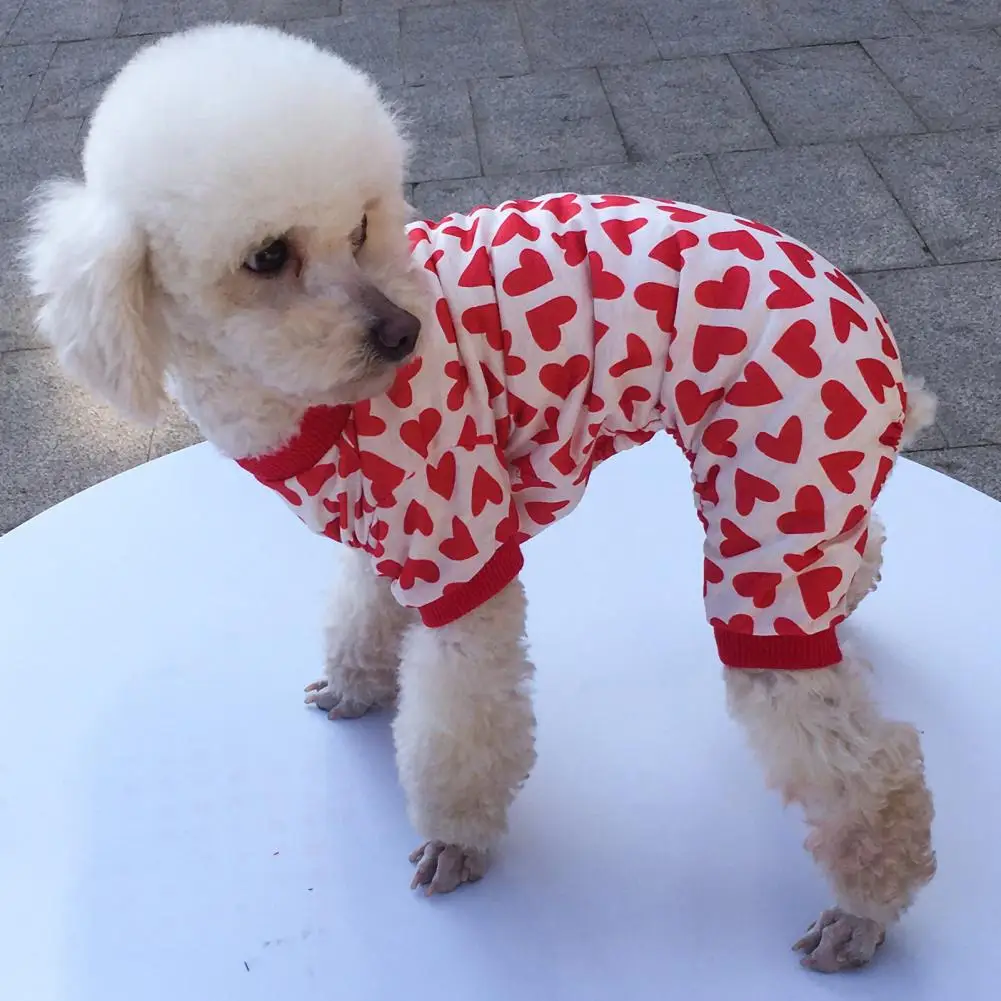 

Cozy Dog Jumpsuit Keep Warm Fashion Outfit Small Dog Summer Sleep Clothes