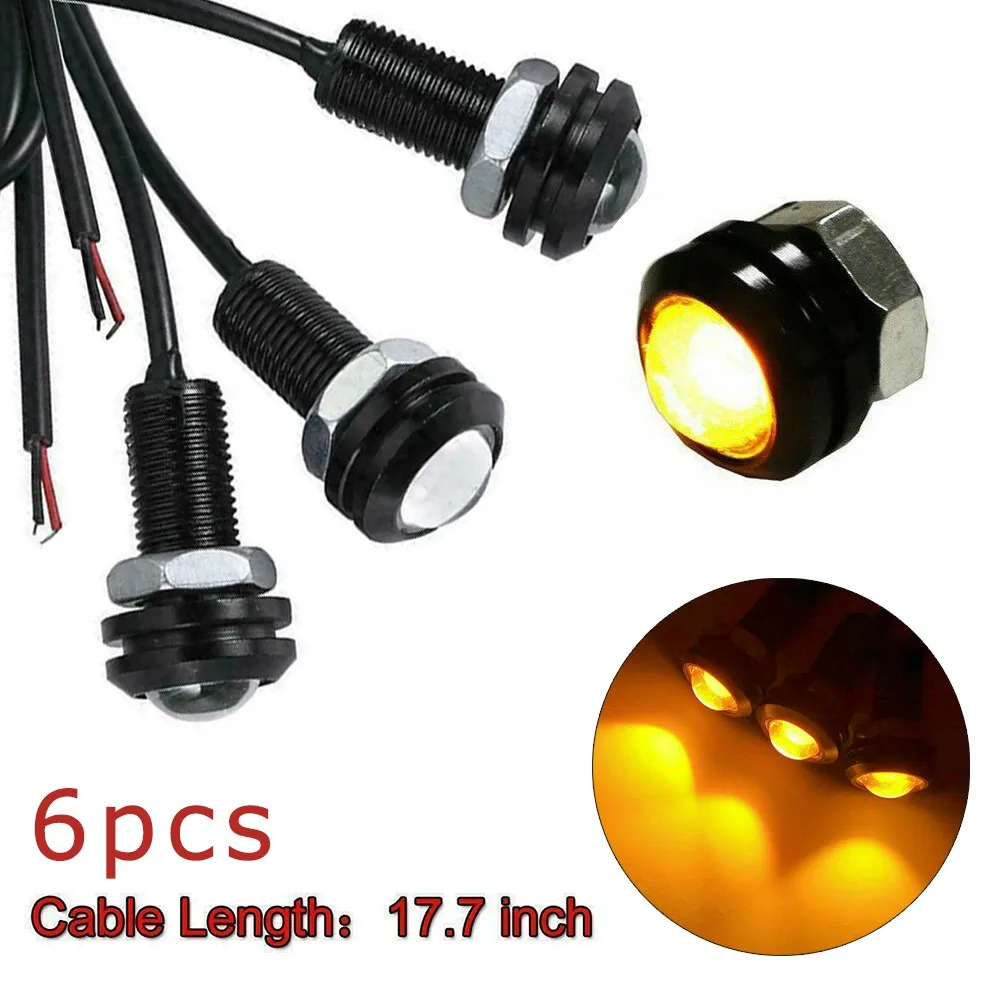 

Lamp LED Lights Replace Replacement Accessories Waterproof 12V DC 3000K 6pcs Set Front Grille Hood Bumper Grill