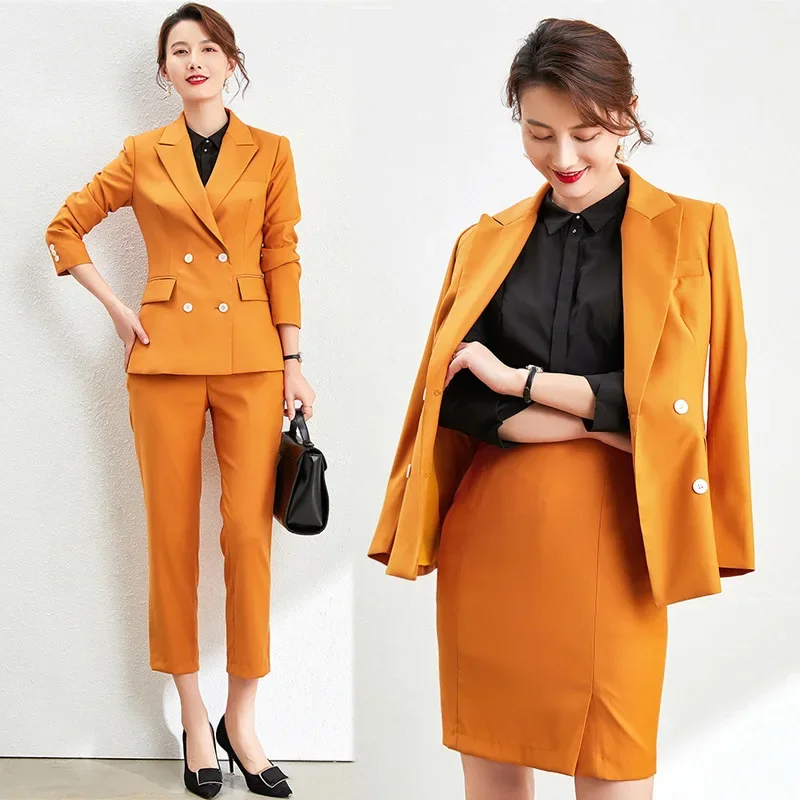 Элегантный женский костюм брюки профессиональная одежда для интервью рабочая