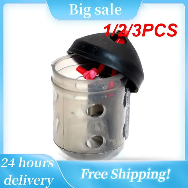 

1/2/3PCS Swim Feeder For Maggots Groundbait Fishing Accessories Catfish Feeder Basket Plastic Carp Fishing Tackle Pesca Isca