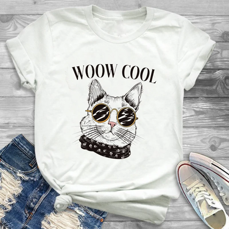 

Женская футболка с коротким рукавом и круглым вырезом, в стиле ретро