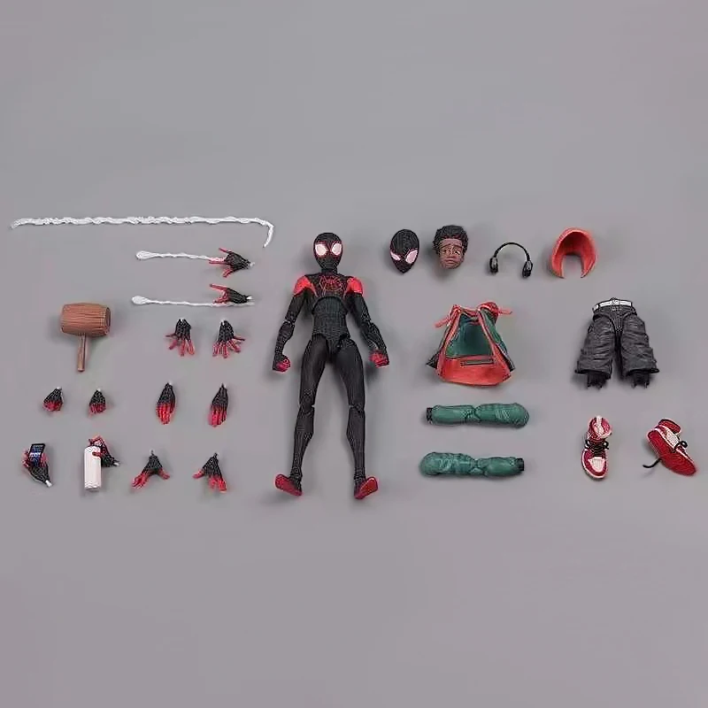 Экшн-фигурка Marvel по Вселенной супергерой Человек-паук майль Моралес аниме модель