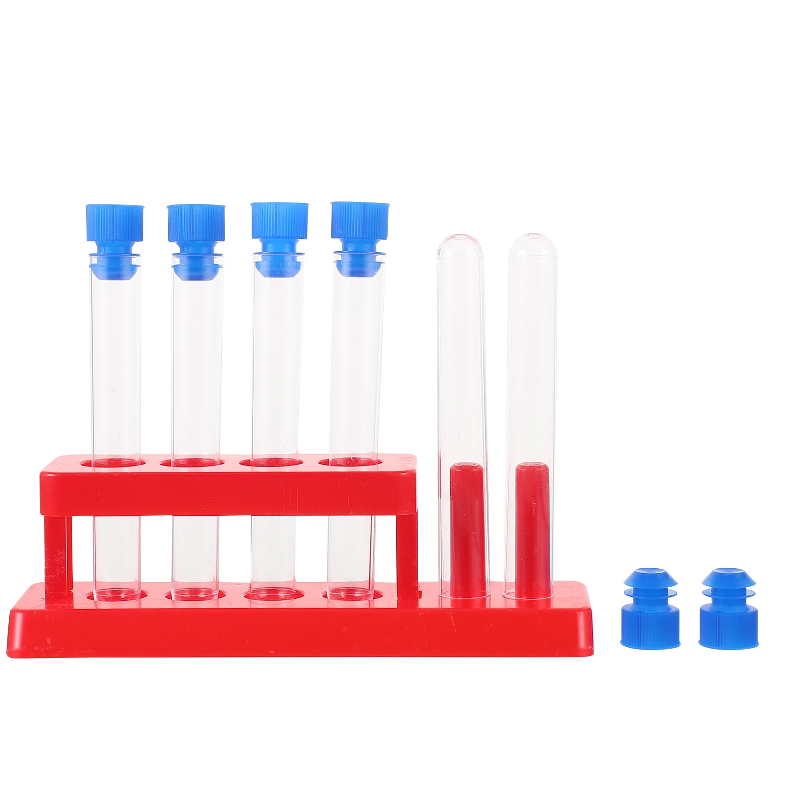 

Bead Kit Children's Test Tube Kids Toy Plastic Tubes Cover M Science Holder Clear Student