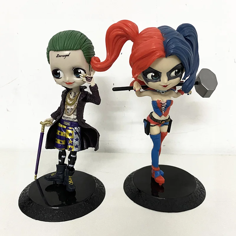 

Q posket Harley Quinn Joker Action Figure Toys Gift Doll Cake Decoration Desktop Gifts