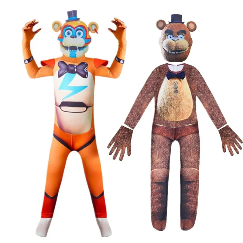 Фото Костюм на Хэллоуин Bear House для детей, комбинезон Five Nights Freddyed, косплей Nightmare Bonnie Fnaf Freddy, аниме 2025 PPT01.. №1