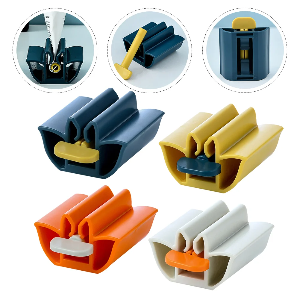 

4pcs Household Practical Creative Toothpaste Dispensers Toothpaste Squeezers Cream Tube Squeezers