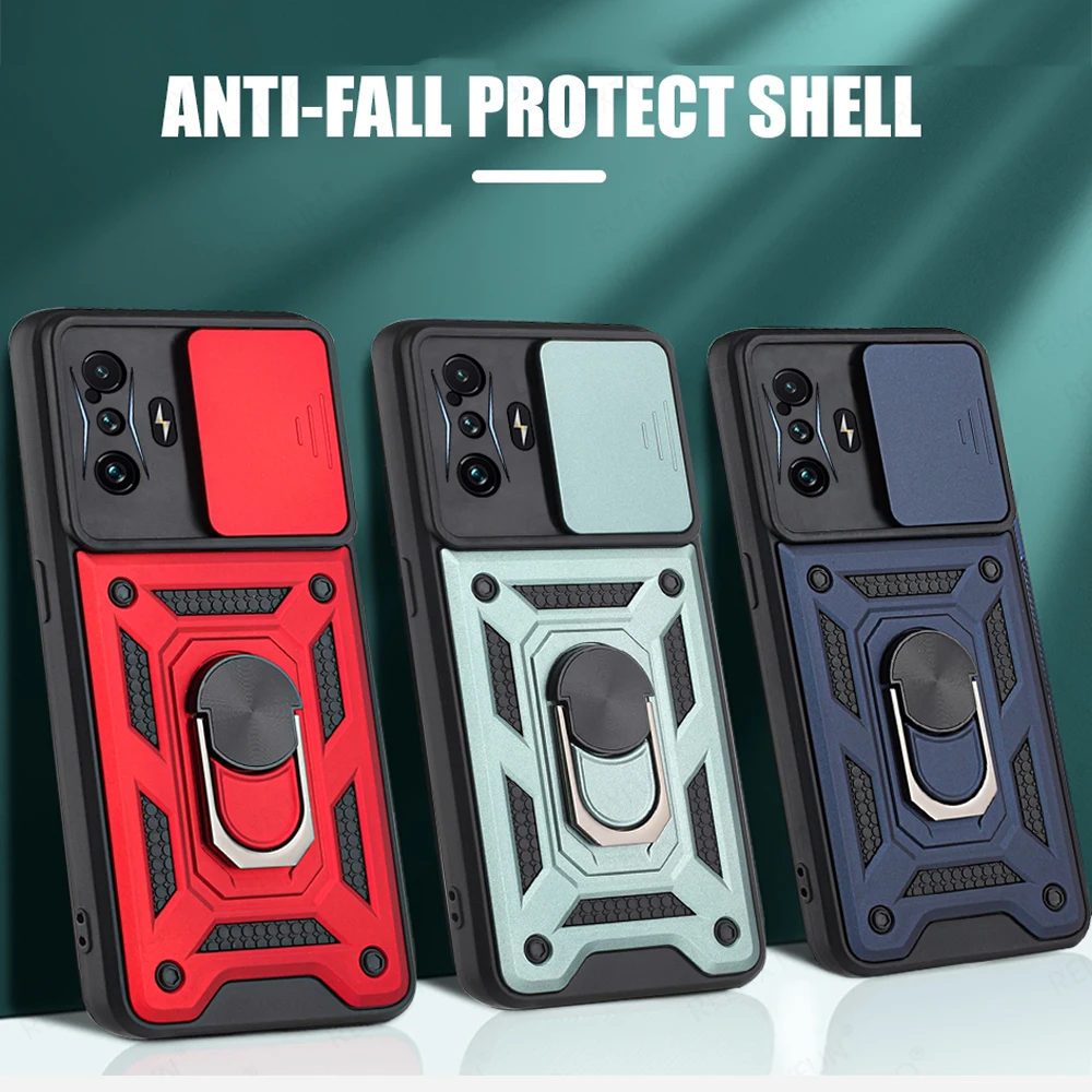 

Armor Metal Case For Xiaomi Redmi K50 Gaming Holder Stand Cover For Redmi K50G K50Gaming Push Pull Camera Protection Case