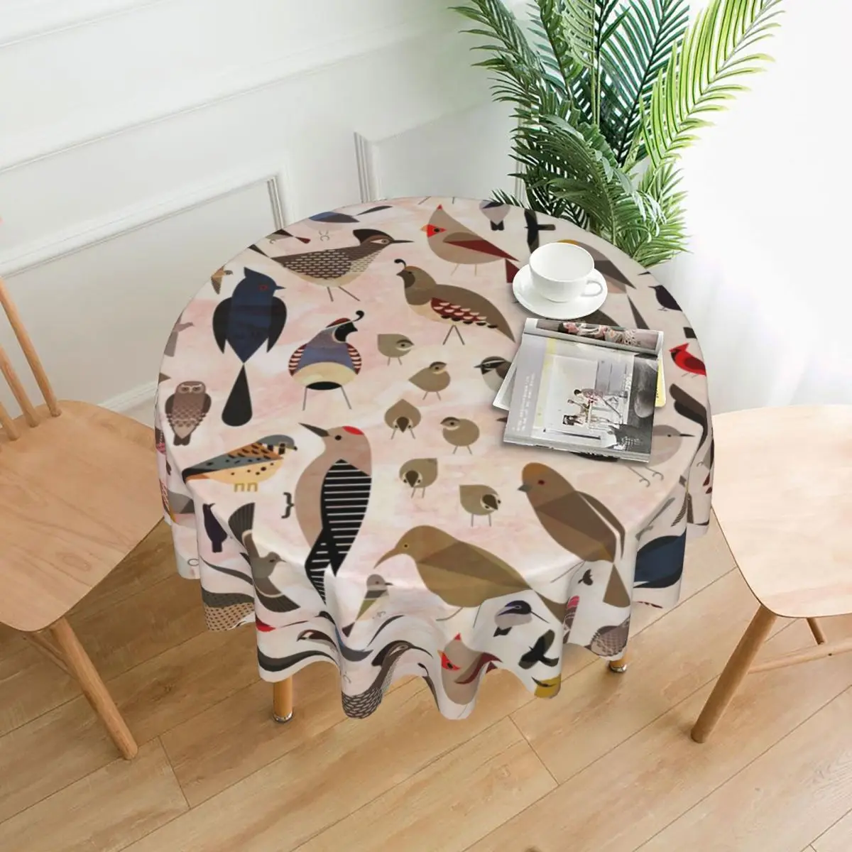 Скатерть Sonoran Birds круглая скатерть с птицами элегантная для стола украшение дома
