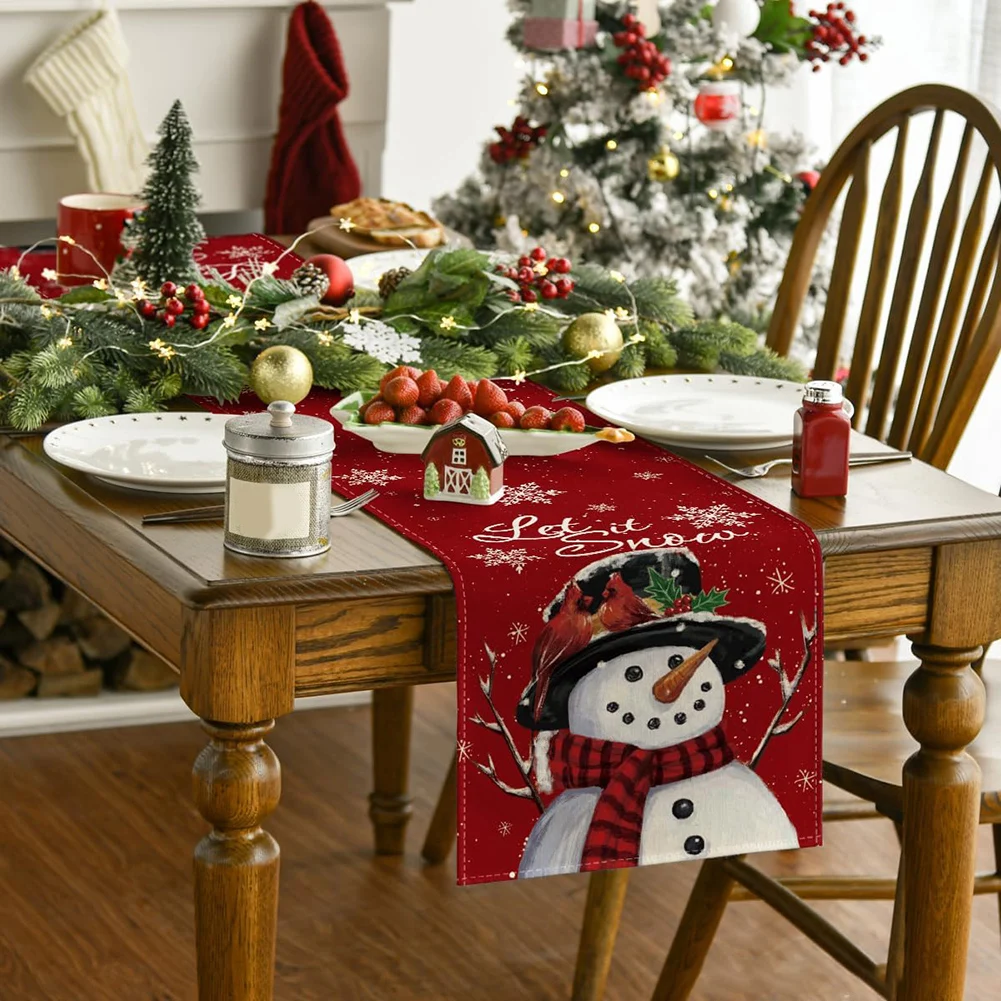 Подставки для рождественской елки льняные нескользящие коврики стола