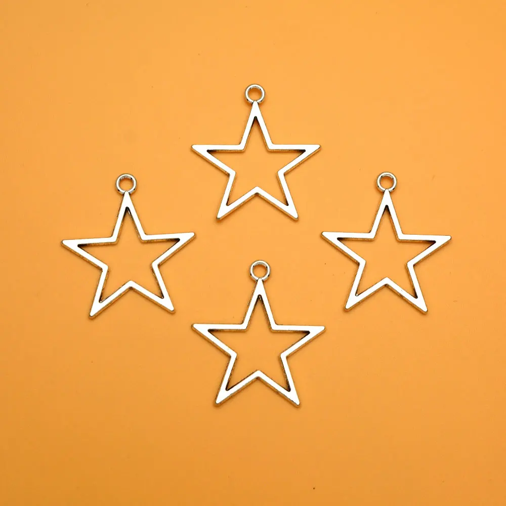 10 шт./партия, полые серьги 31x36 мм