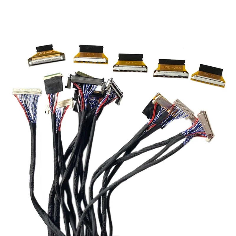 21 шт. комплект кабелей для экрана LVDS с 5 кабельным адаптером 10-65 дюймов ремонта FPC