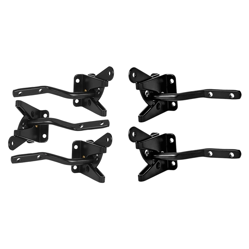 

Gate Latch Automatic Gravity Lever Fence Gate Lock for Wood Fence Gate Door Latches Steel Black, 2Pcs & 3Pcs