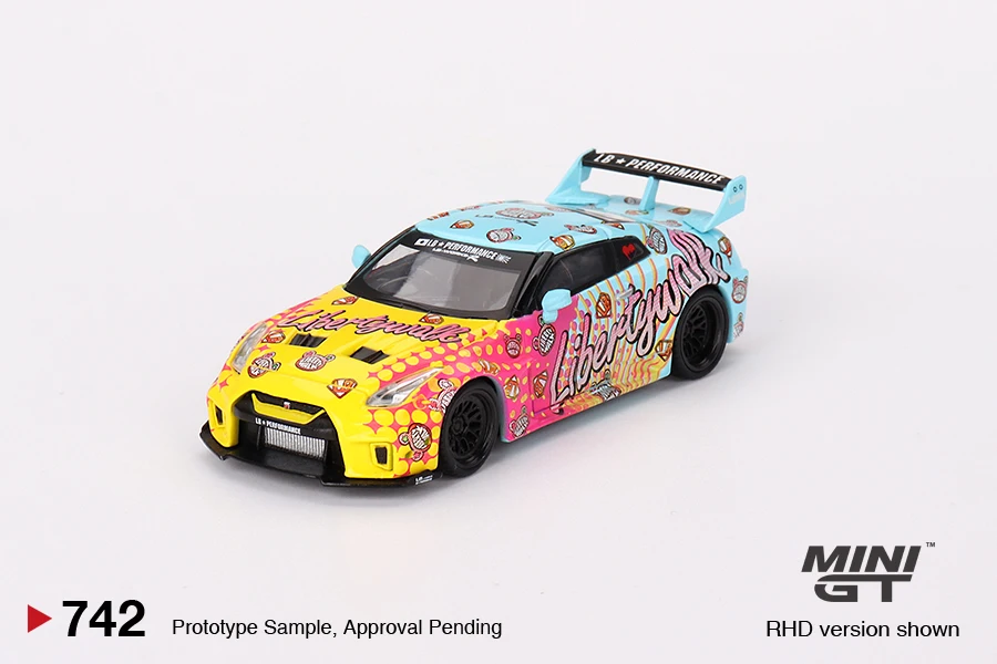 Модели TSM MINIGT 1/64 # 742 LB nissan skyline 35GT-RR Литой под давлением сплав коллекция моделей