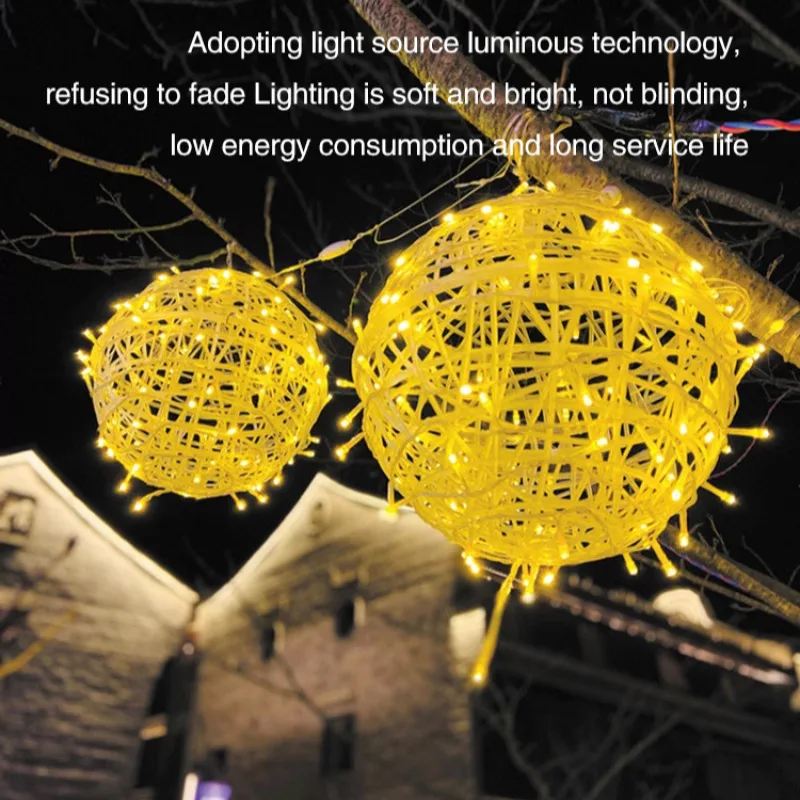 Рождественские огни Рождественское украшение уличная Водонепроницаемая