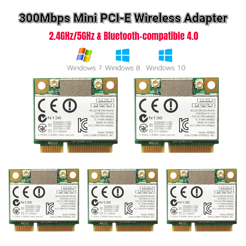 

1-5 шт., двухдиапазонный беспроводной Wi-Fi 300 Мбит/с, 802.11a/b/g/n
