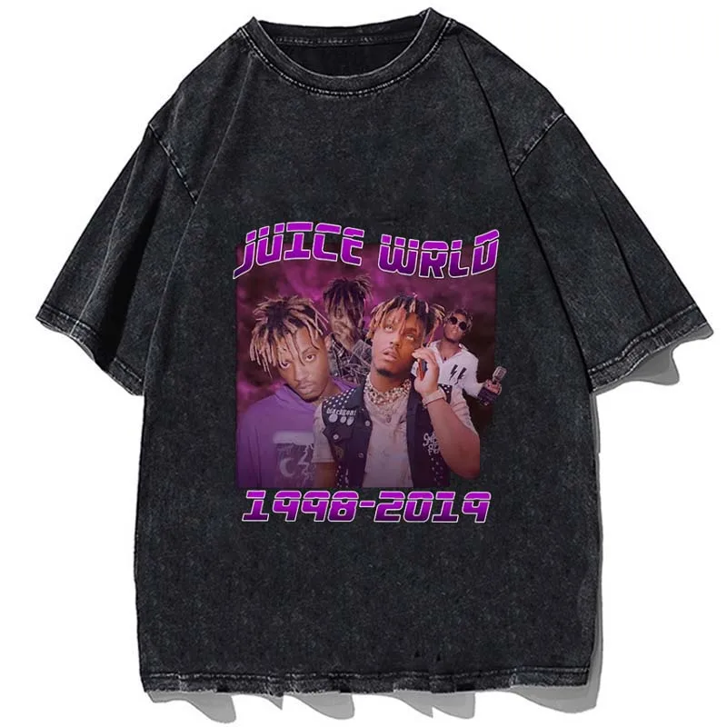 

Hip Hop Singer Juice WRLD Print T Shirt Men Streetwear Fashion Unisex Tops Cotton Oversize Tees Summer Women Harajuku T-shirt