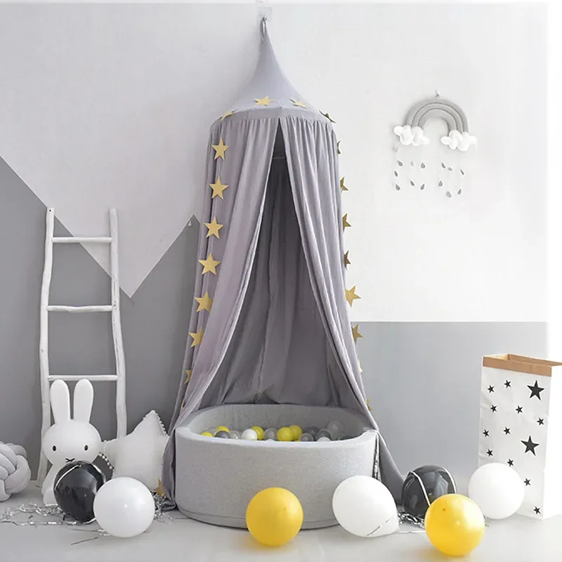 

2023 Factory direct INS Nordic children's tent gamehouse reading corner bed account screen shaded tent mosquito net