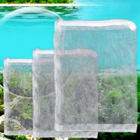 1 pcs aquarium filter bag fish tank mesh bag zipper net pond for bio ball active carbon isolation storage 3 sizes