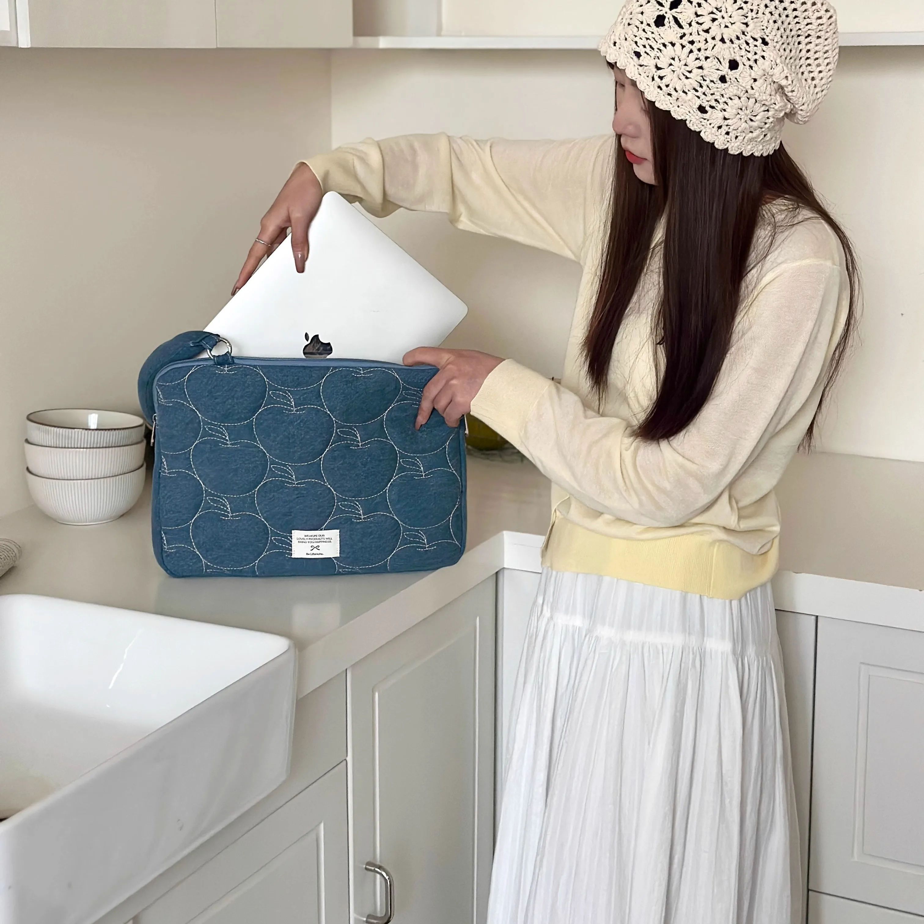 Милая сумка для ноутбука 13 3 15-дюймовый чехол переноски Ipad Pro12.9 Macbook Air13 Pro14 15 6 Xiaomi