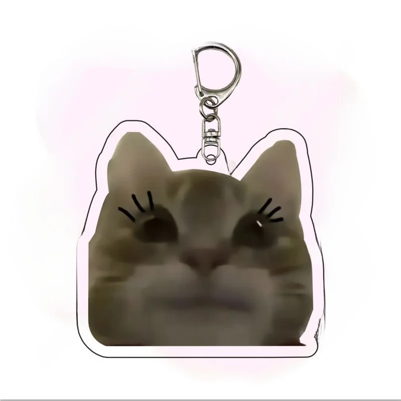 Забавный акриловый брелок с котенком персонализированная резьба по песку