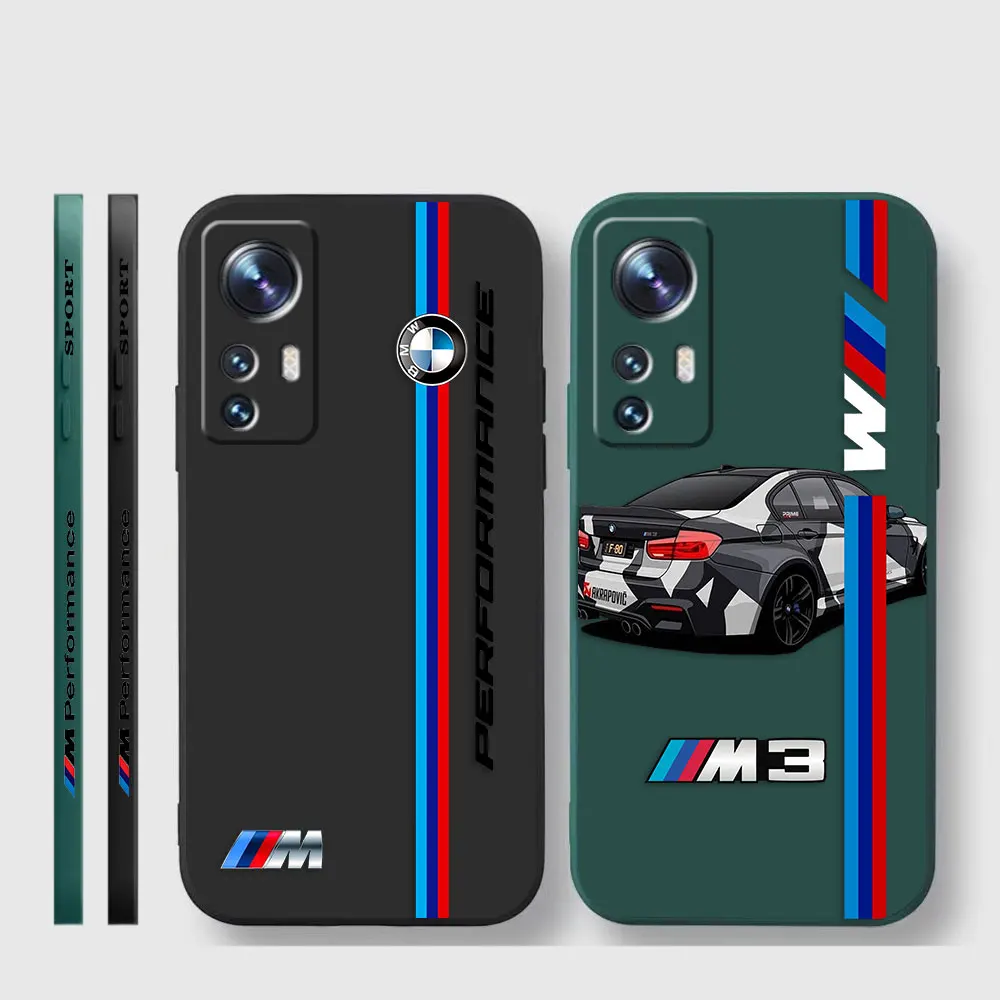Phone Case For Xiaomi 13 12 12T 12S 11 11T 10 10S 9 8 Pro Ultra Lite Case Cover Funda Cqoue Shell Capa Luxury M3-BMW Sports Car