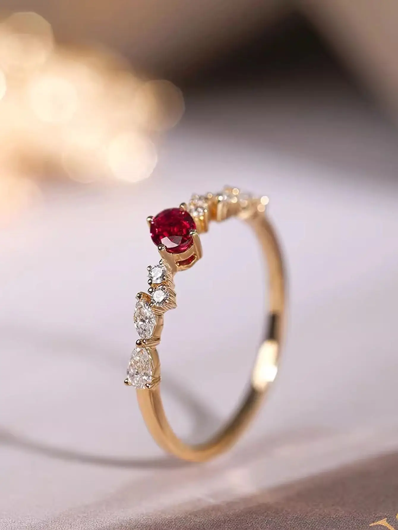 Темно-красная пряжа из серебра 925 пробы. Алмазный голубь Кровь Рубин кольцо с