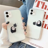 creative spirited away no face man clear silicone mobile phone case for iphone 7 8plus xr xs xsmax 11 12 13 pro max case