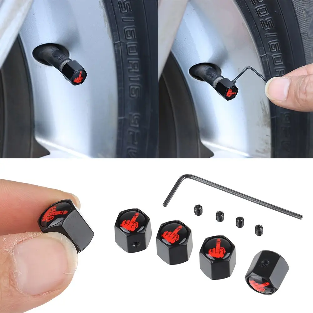 

Outdoor Dust Cover Anti-Theft Valve Cap Tire Valve Stem Caps Valves Protector Wheel Tire Covered French Tyre Dustproof