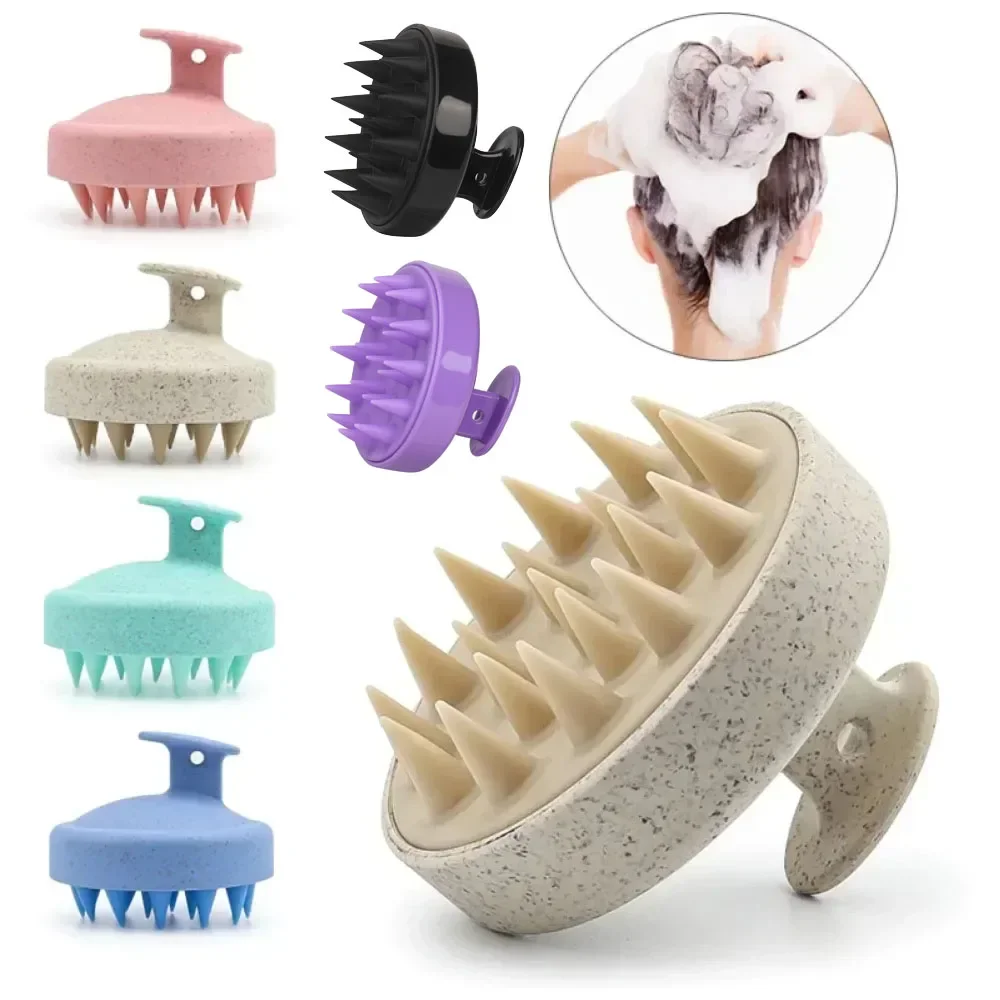 Karsyngirl 1 шт. силиконовая щетка для шампуня массажная расческа кожи головы мытья