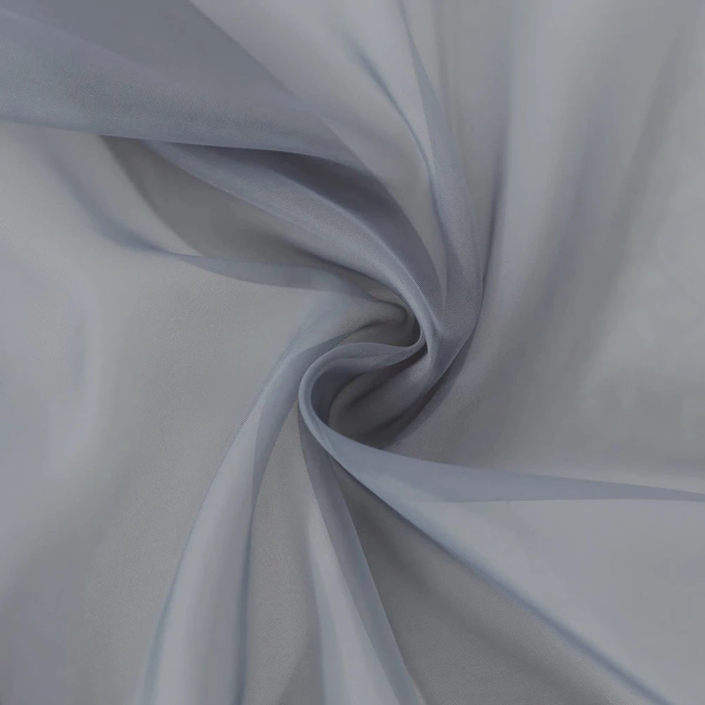 

Прозрачные шторы из органзы для гостиной и кухни 1 панель 132х160/240/274см