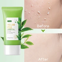green tea peeling gel deep cleansing shrink pores skin care oil control exfoliating whitening remove blackhead korean cosmetics