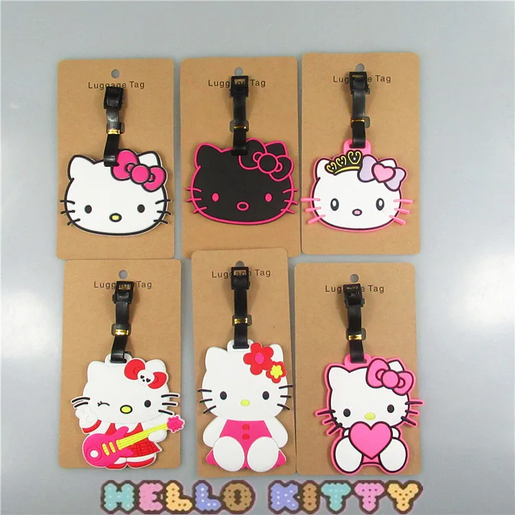 

Hellokitty вокруг милой девушки мультфильм бирка для чемодана бирка сумка кулон