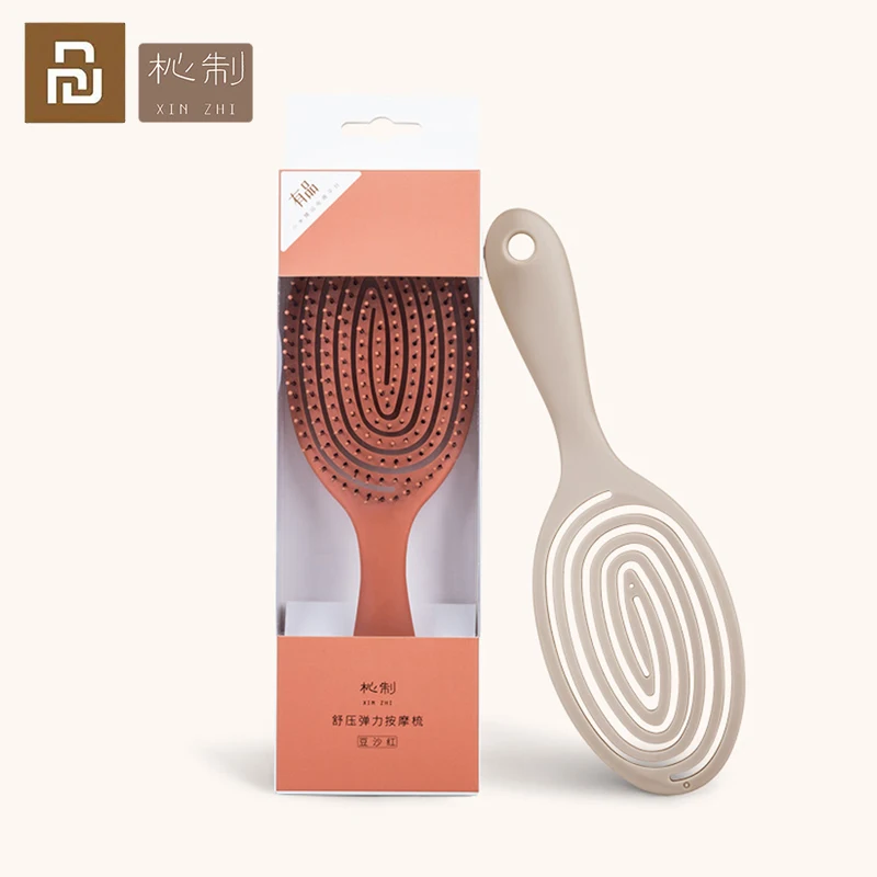 Youpin XINZHI Hair Comb Relaxing Elastic Massage Comb Portable Hair Brush Massage Modeling Brushes Head straightening hair Comb