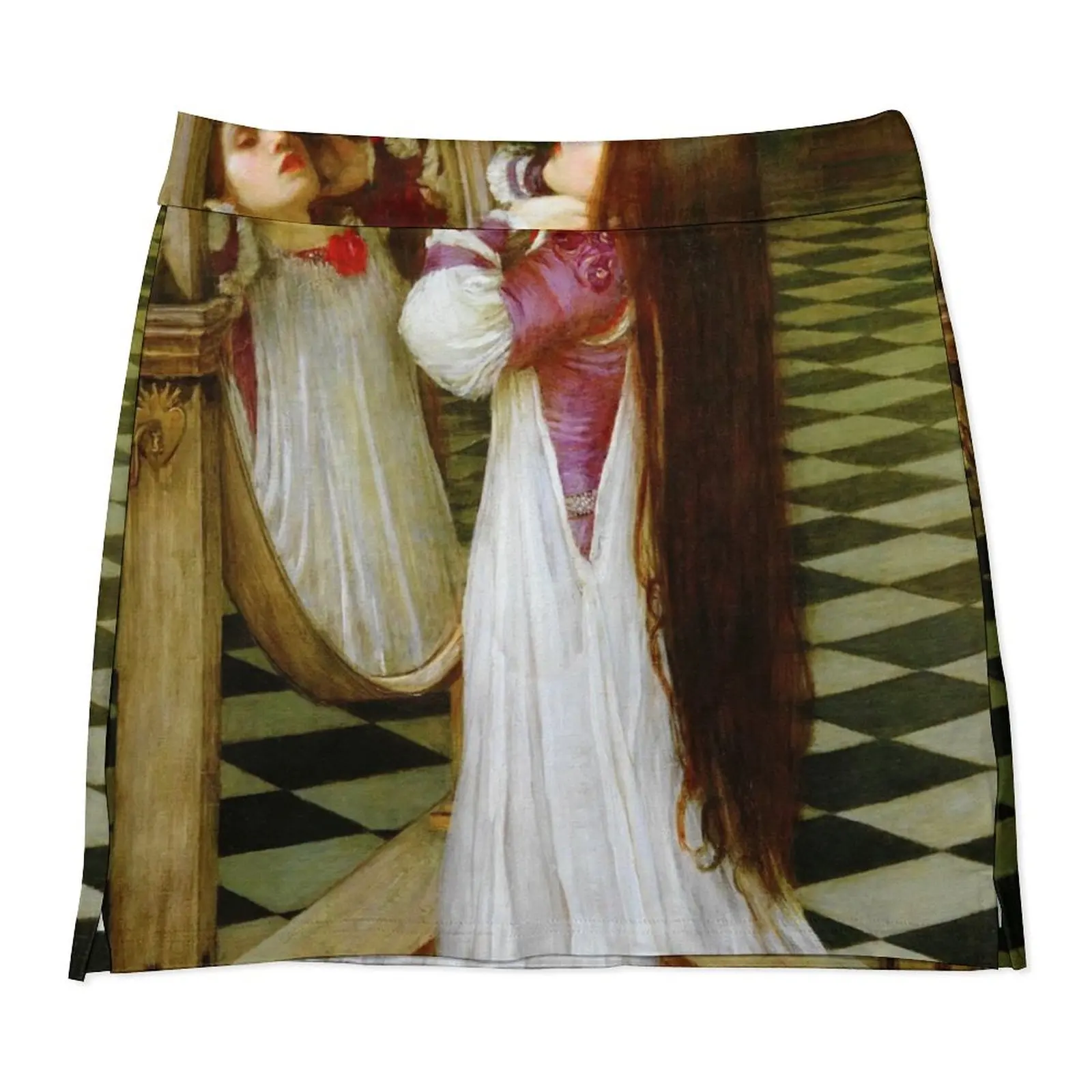 Мини-юбка John William Waterhouse Mariana in the South из полиэстера