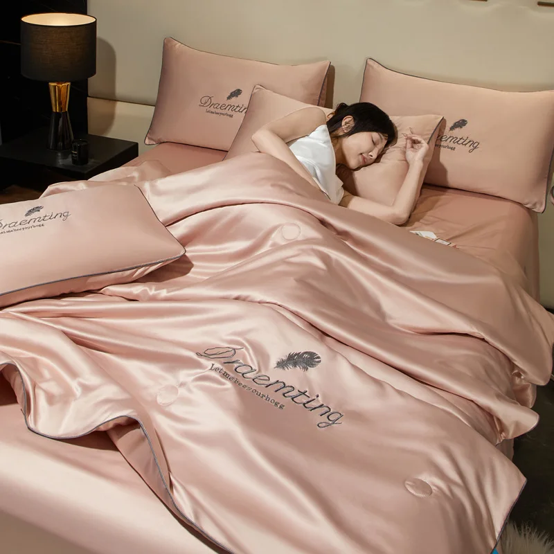 

Охлаждающие одеяла, мягкое воздушное одеяло, легкое летнее одеяло, приятное на ощупь волокнистое приятное на ощупь дышащее одеяло
