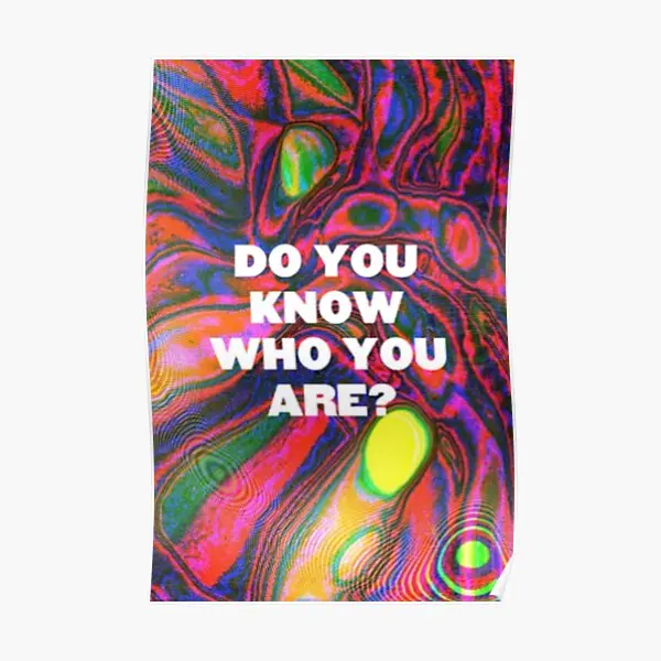 

Настенный постер с надписью «Who You Are Hs», Настенный декор для комнаты, забавная картина, домашний винтажный художественный Принт без рамки