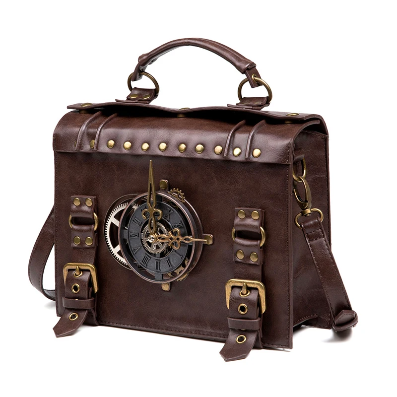 

2023 New Women's Bag European Punk Industrial Vintage Style Women's One Shoulder Straddle Bag Accurately Duplicates Luxury Goods