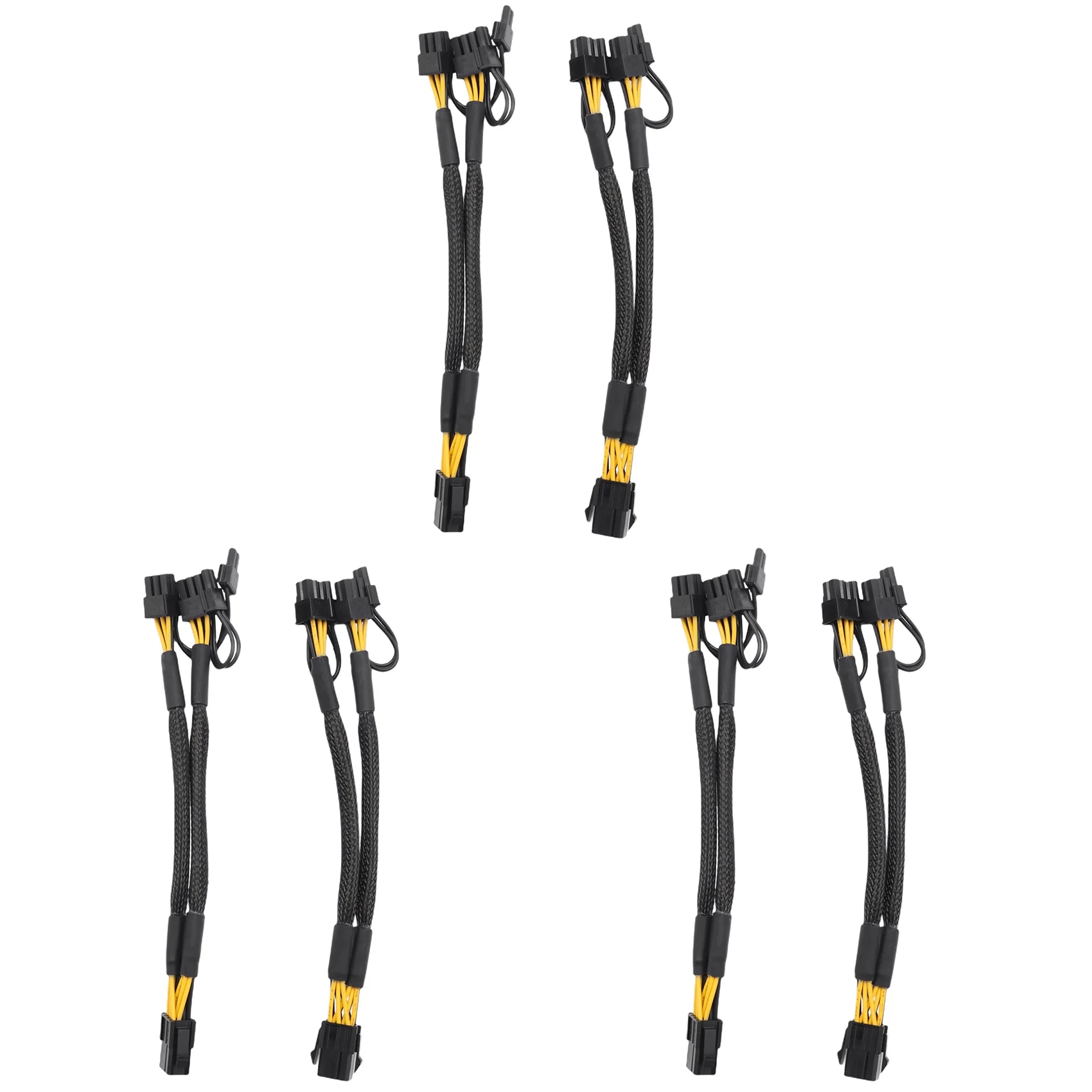 

6 шт. PCI-E 6-контактный двойной Pcie 8-контактный (6 + 2) карта изображения PCI Express адаптер питания GPU VGA Y-разветвитель Удлинительный кабель