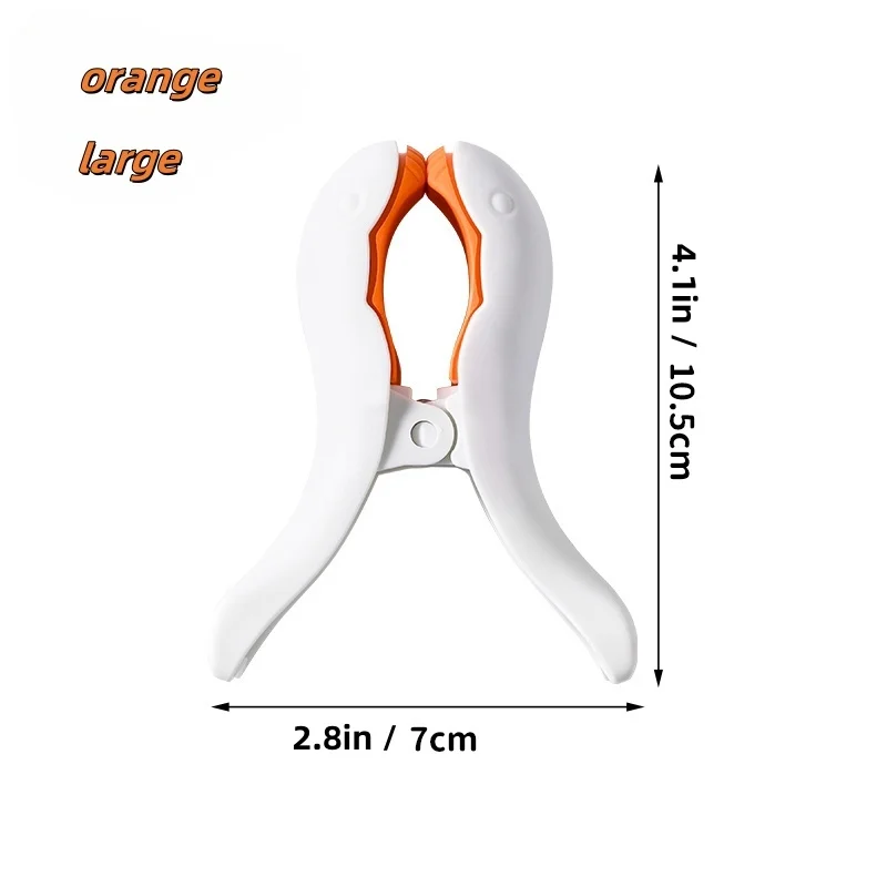 

Большие Ветрозащитные Пластиковые Прищепки Для Белья, Зажимы Для Пляжных Полотенец, Оранжево-белые, Из Полипропилена, Для Стирки