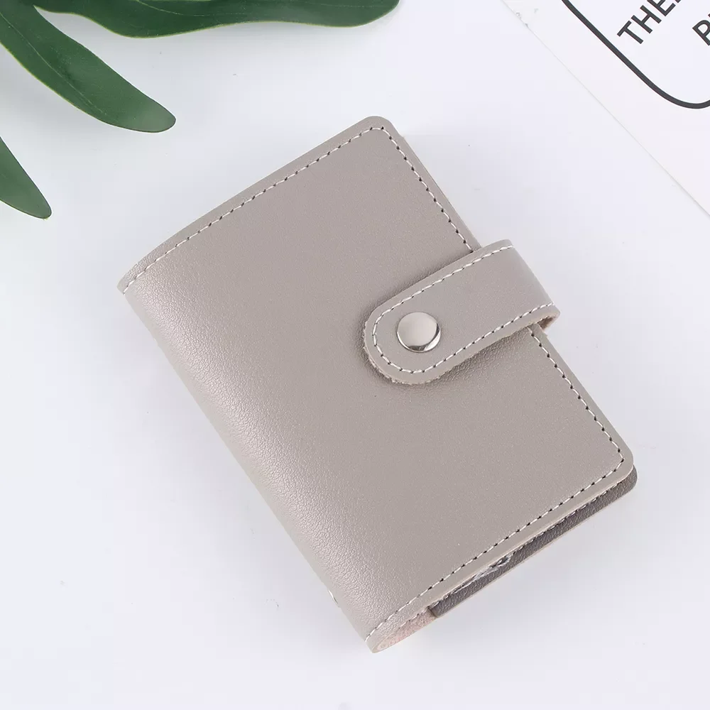 

26 Card Slots PU Leather Credit Card Holder Wallet Women Fashion Cute Cards Holder Candy Color Wallet For Cards Cardholder