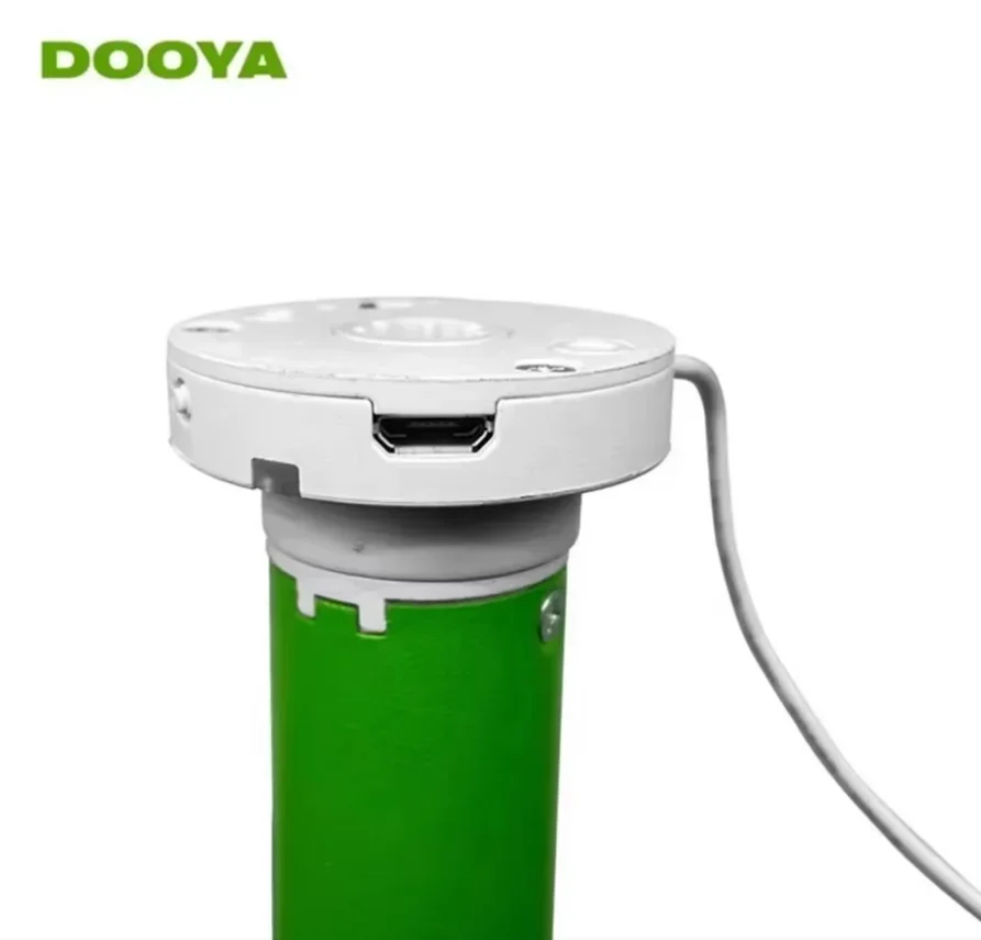 Фото Трубчатый двигатель DOOYA со встроенным литиевым аккумулятором Двигатель DM25LEU для рулонных жалюзи RF433 Управление излучателем для трубных кронштейнов 38 мм + хвостовая заглушка №5