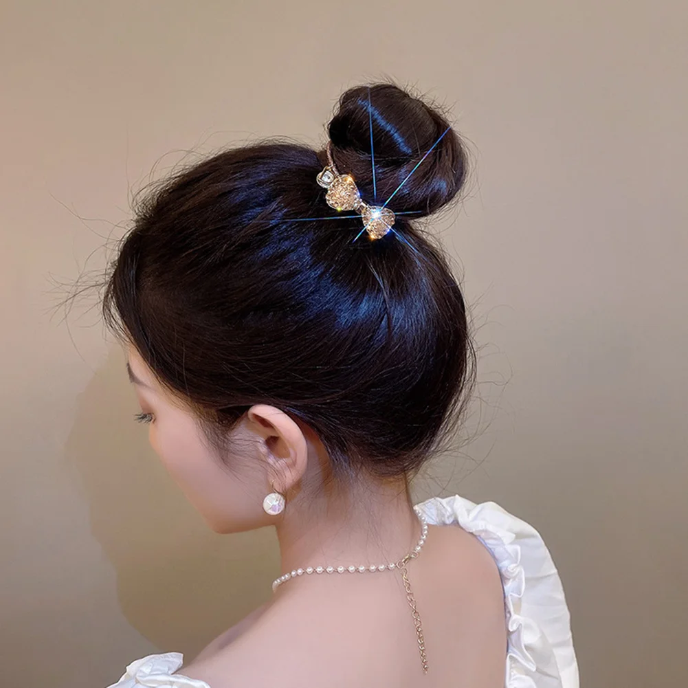 Эластичная капуста для женщин и девочек элегантная Корейская стразы аксессуары