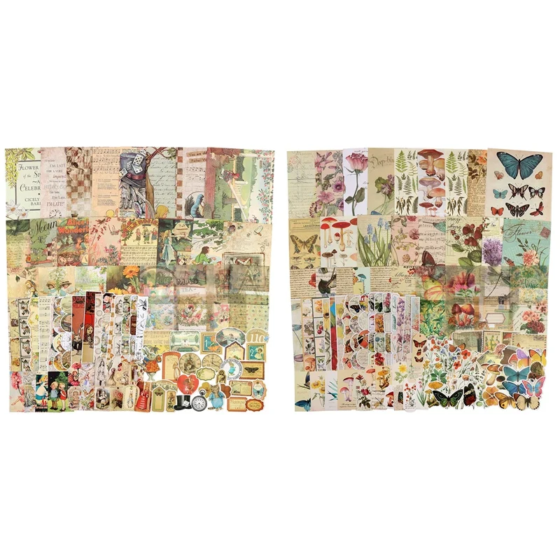 

200 шт., наклейки для блокнота, коллажа