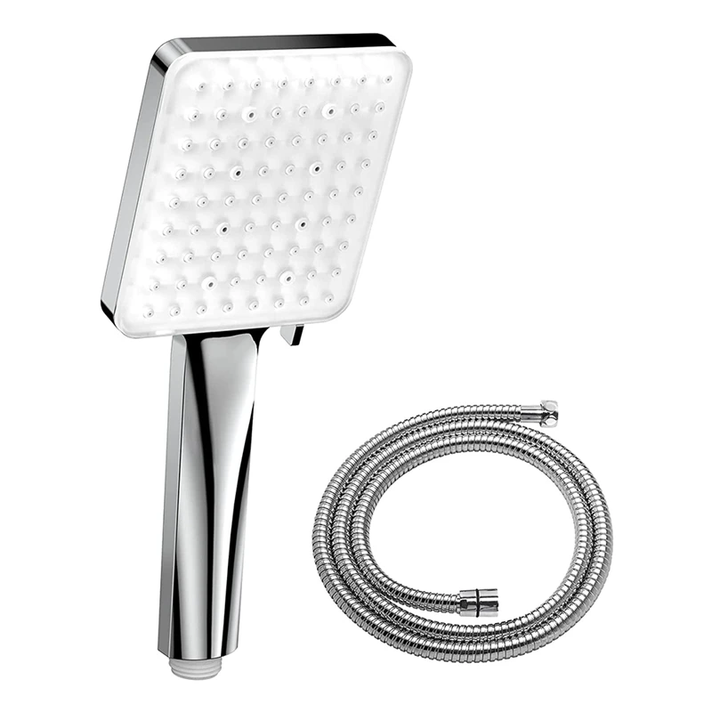 Shower Head and Hose High Pressure - Shower Head with Hose 1.5M Shower Heads with 6 Settings Spray Mode, Chrome