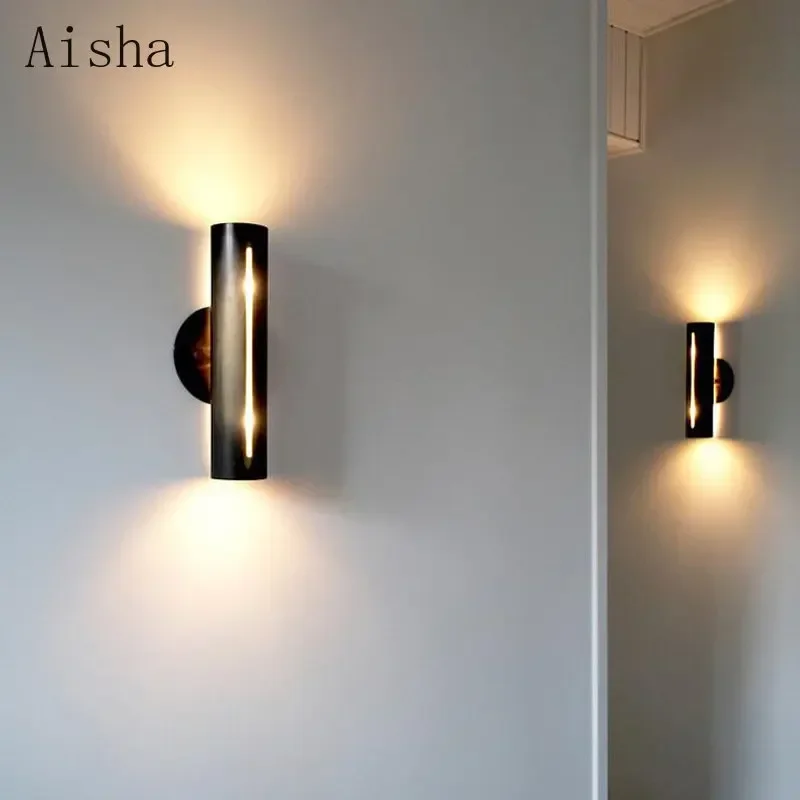 Post-modern Gradient Wall Lamp Art Living Room Light for Home Designer Model Bedroom Sofa Decoration Sconces
