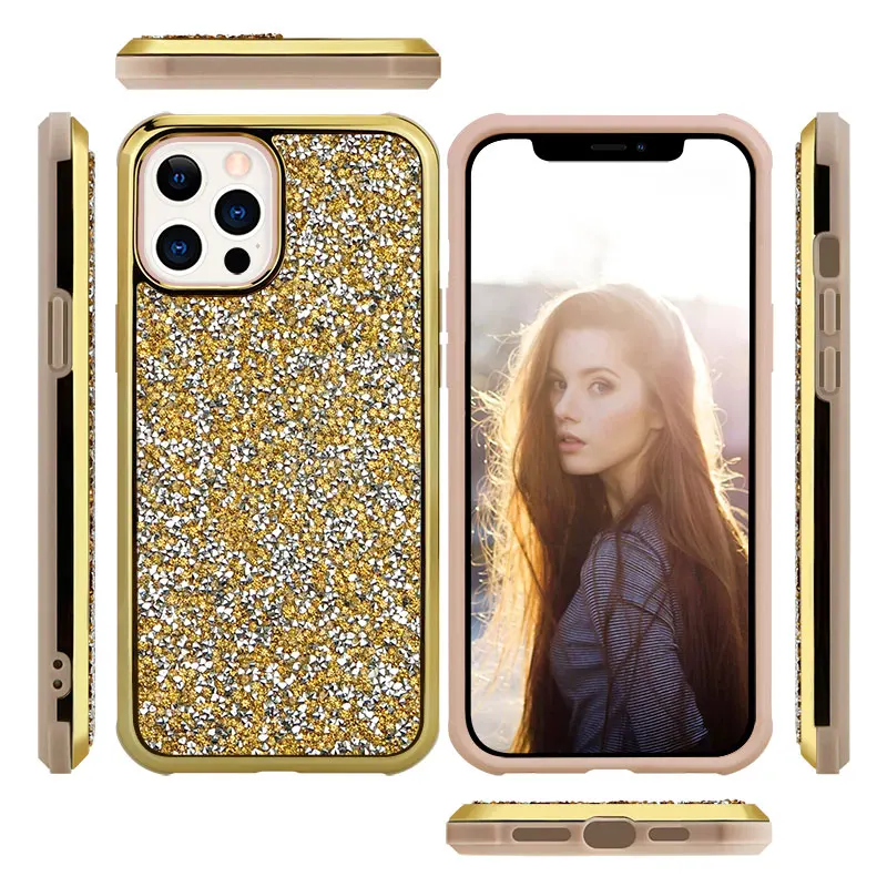 Роскошный блестящий чехол для IPhone XS 13 12 11 Pro Max защитный чехлы телефонов X XR 6 7 8 6S Plus