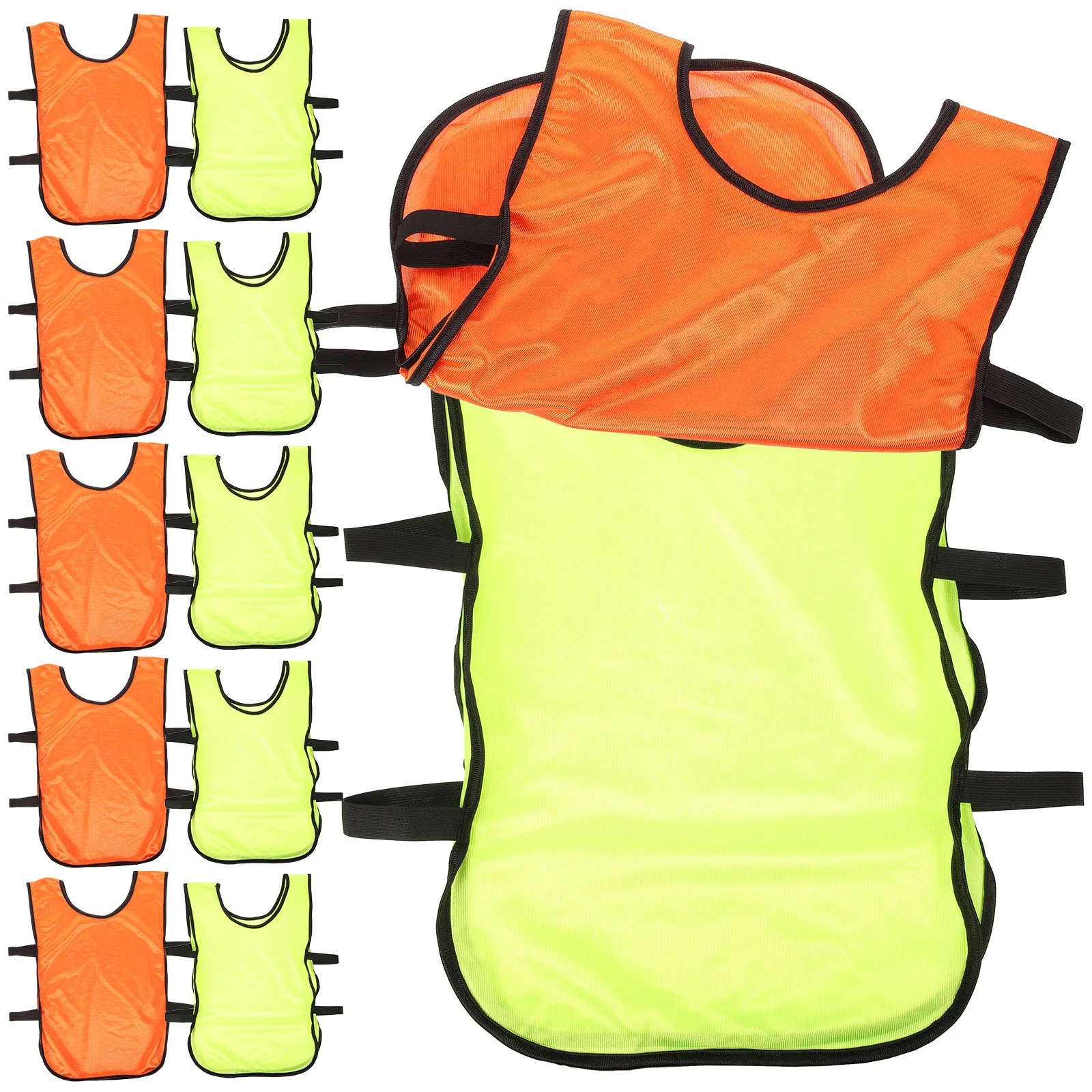 

12 Pcs Pinnies Soccer Football Balls Training Wear Sports Vests Jersey Men Portable Polyester Breathable Child