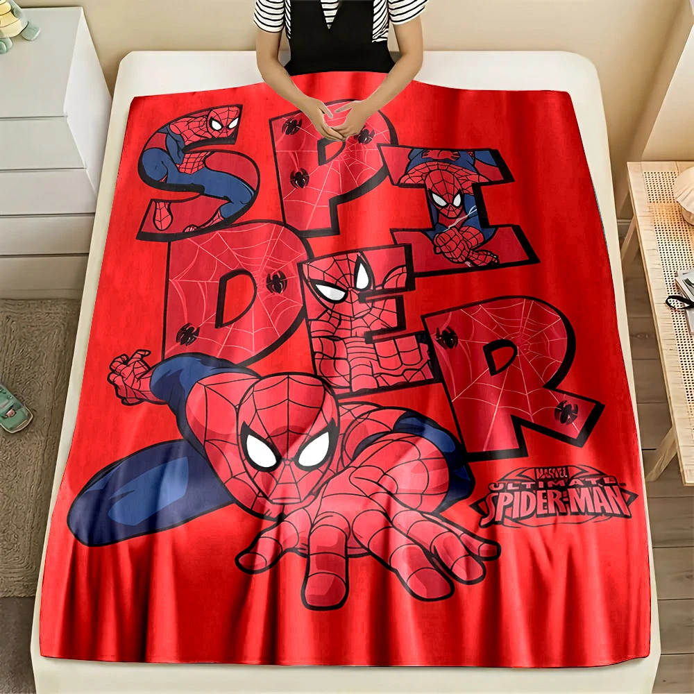 Фланелевое Одеяло Marvel-Мстители Человек-паук фигурки домашний диван одеяло для